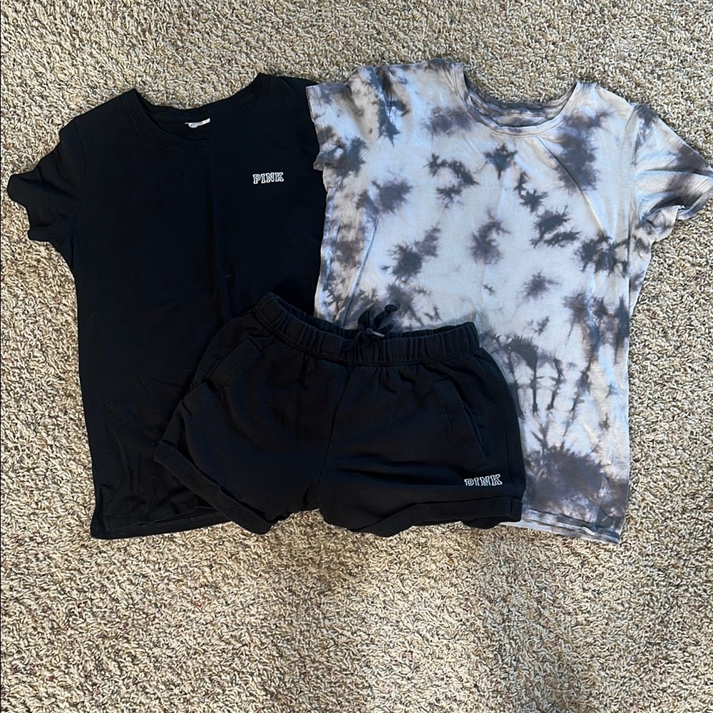 Tie-Dye and Black PINK Set
